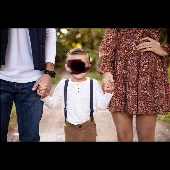 Long sleeve A-line floral dress - Picture 5 of 5